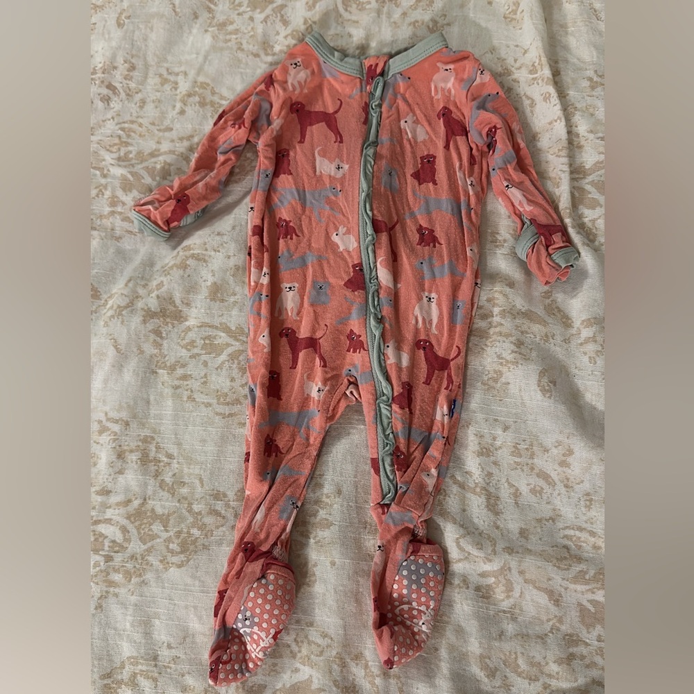 Kickee Pants Coral Pets Print Kids One Piece
